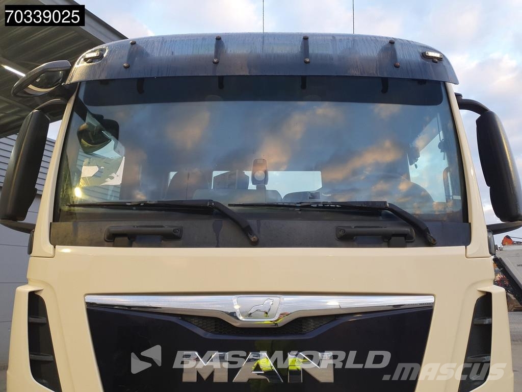 MAN TGS 26.460 6X4 Full Steel Big-Axle Hiab Skip Loade شاحنات لوادر