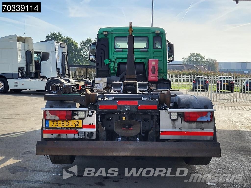 MAN TGS 35.400 8X4 NL-truck APK HYVA 26-60S Lift+steer Vrachtwagen met containersysteem