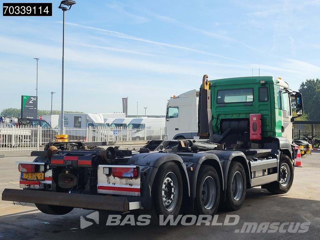 MAN TGS 35.400 8X4 NL-truck APK HYVA 26-60S Lift+steer Vrachtwagen met containersysteem