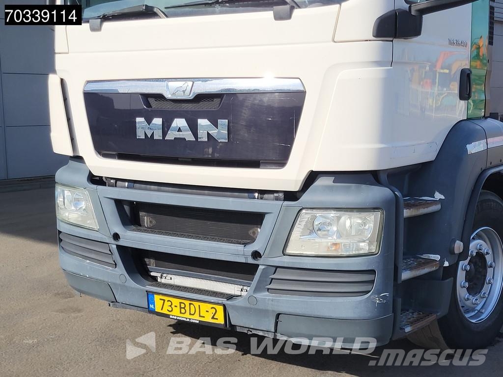 MAN TGS 35.400 8X4 NL-truck APK HYVA 26-60S Lift+steer Vrachtwagen met containersysteem