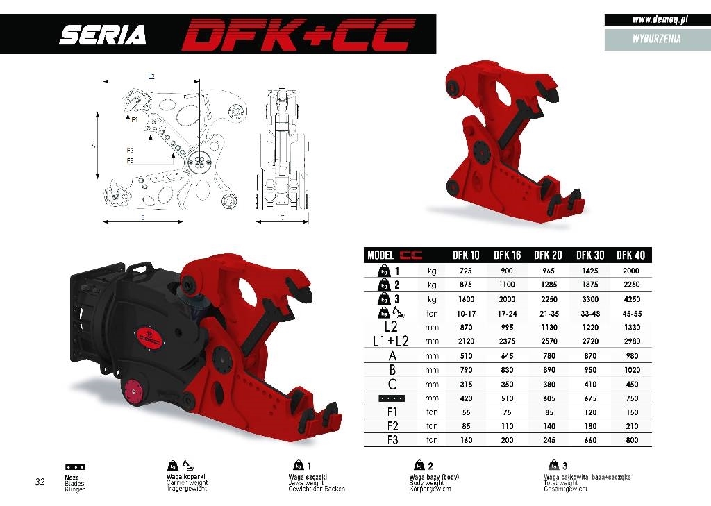 DEMOQ DFK16 + FH Ehituspurustid