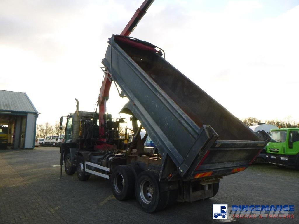 Mercedes-Benz Axor 3236 8x4 RHD tipper + Hiab 1283 DK-2 Duo رافعات صالحة لكل أنواع الطرق