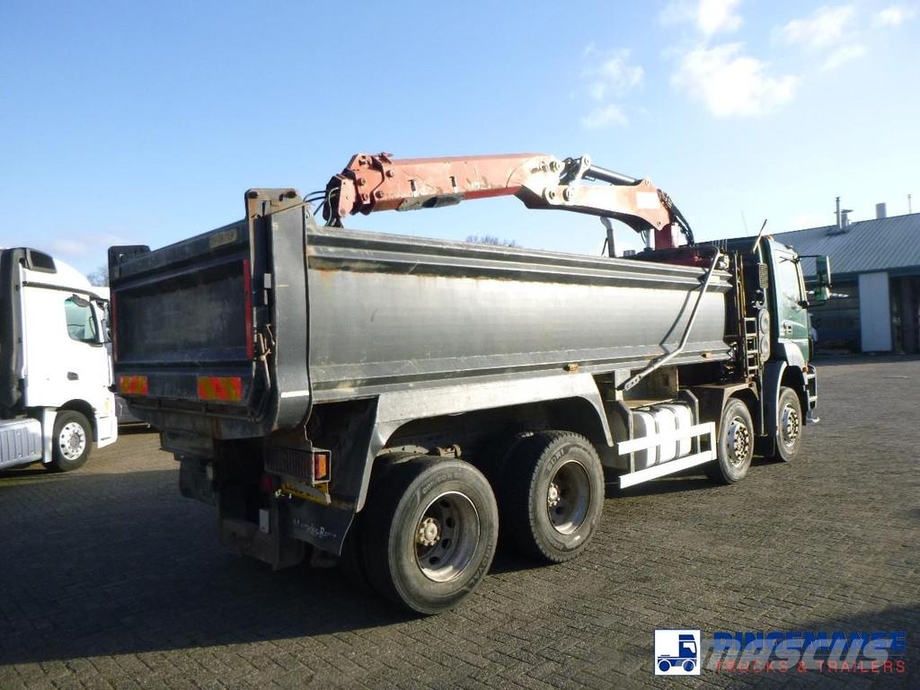 Mercedes-Benz Axor 3236 8x4 RHD tipper + Hiab 1283 DK-2 Duo Rabljene dizalice za težak teren