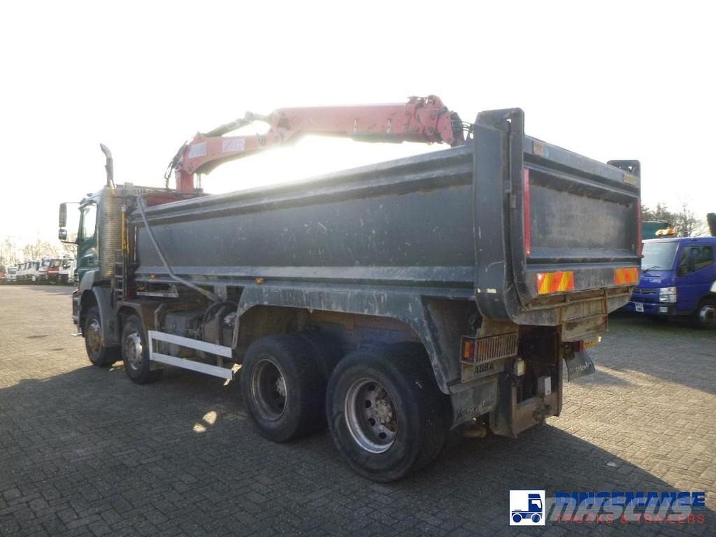 Mercedes-Benz Axor 3236 8x4 RHD tipper + Hiab 1283 DK-2 Duo رافعات صالحة لكل أنواع الطرق