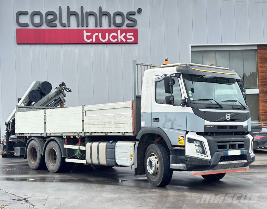 Volvo FMX 370 + Hiab 188 X-Hiduo Lastbil med lad/Flatbed