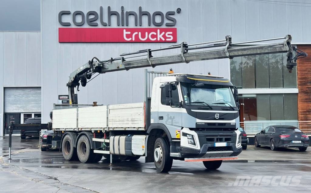Volvo FMX 370 + Hiab 188 X-Hiduo Lastbil med lad/Flatbed