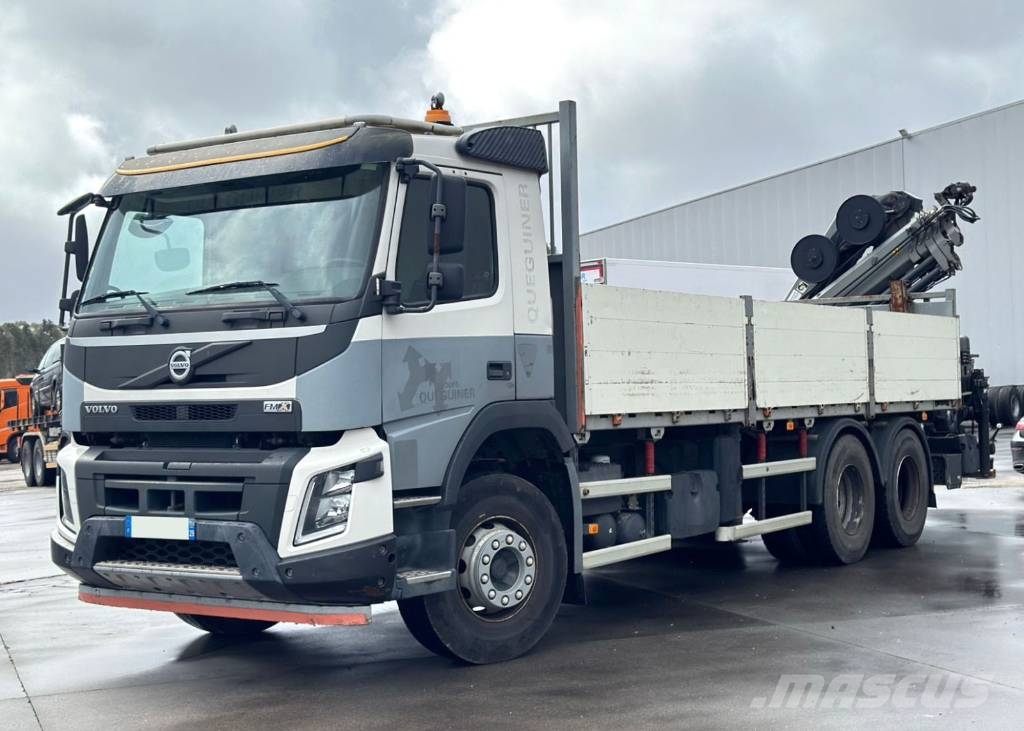 Volvo FMX 370 + Hiab 188 X-Hiduo Lastbil med lad/Flatbed