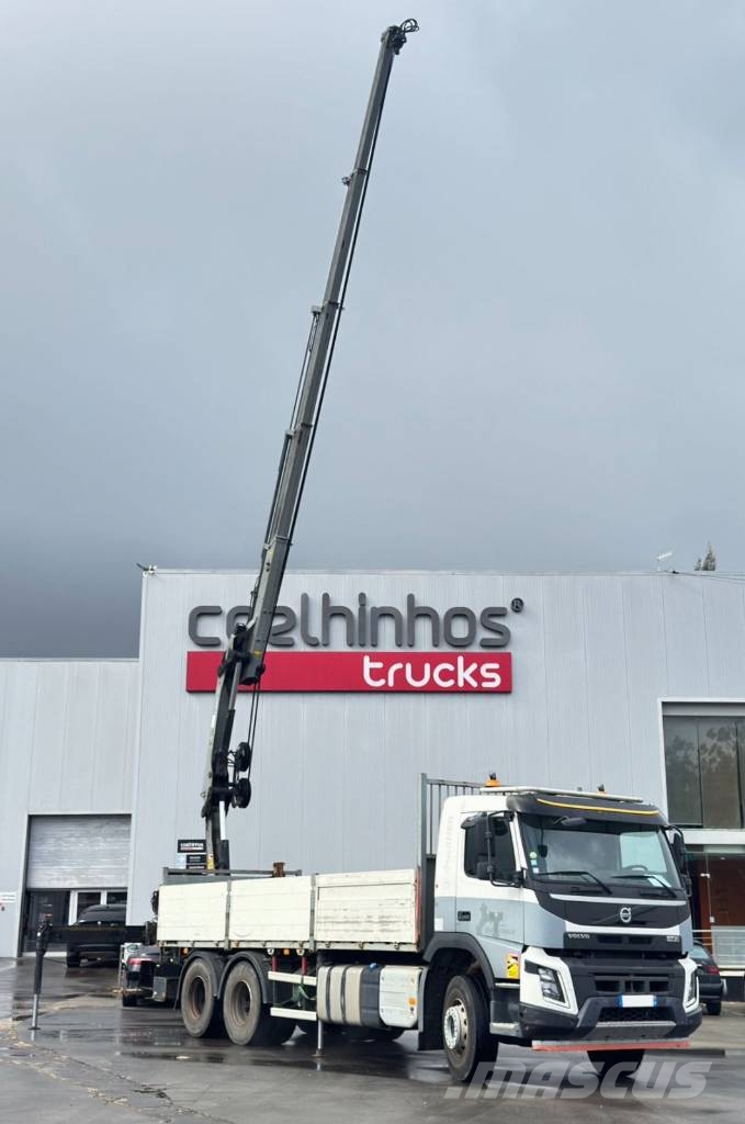 Volvo FMX 370 + Hiab 188 X-Hiduo Lastbil med lad/Flatbed