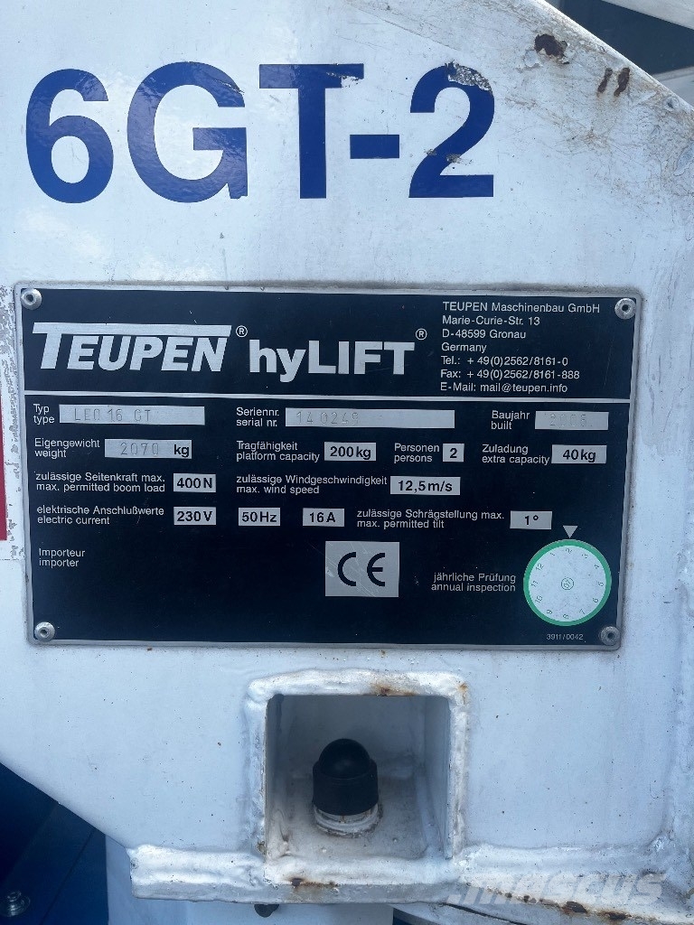 Teupen Leo 16GT Alkūniniai keltuvai