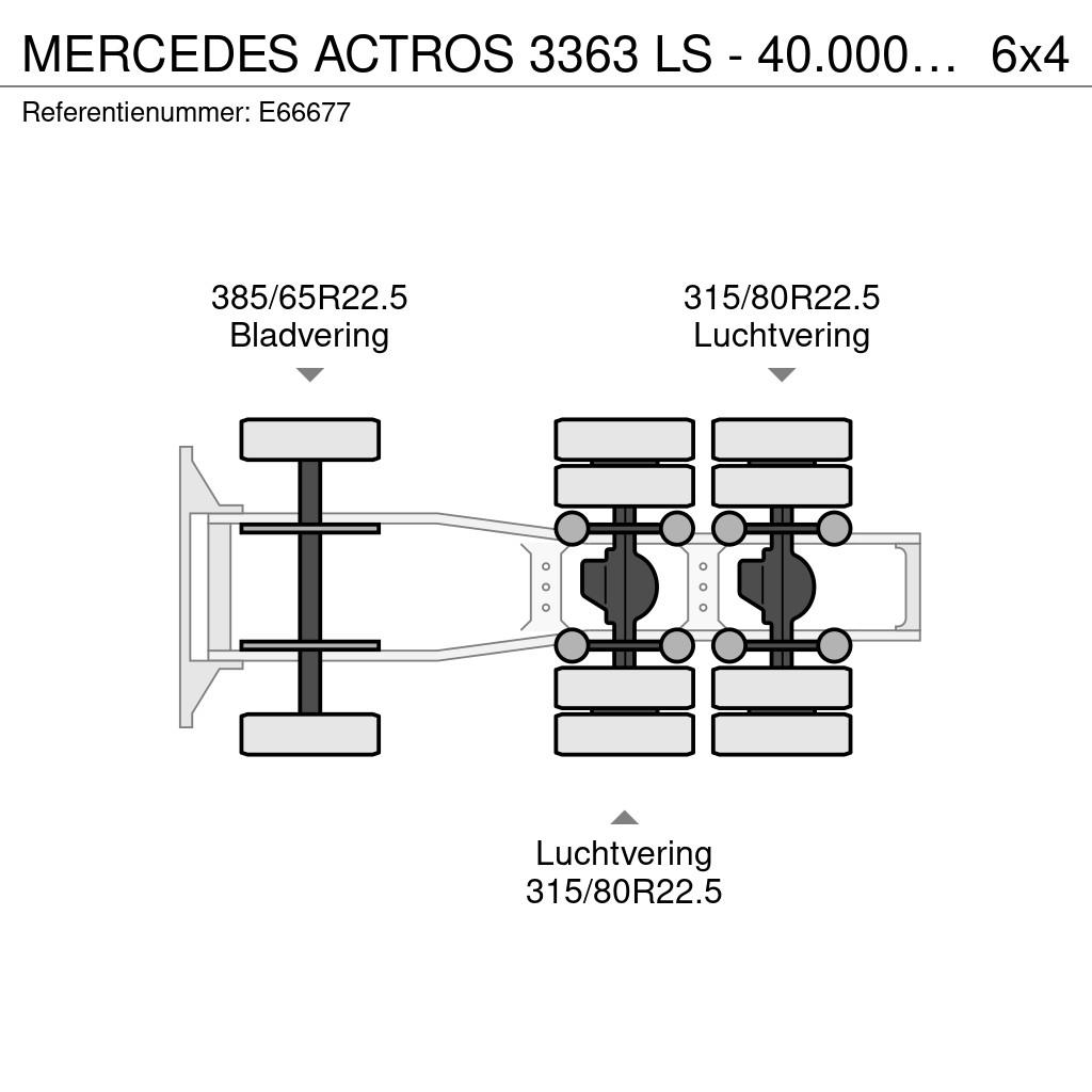Mercedes-Benz ACTROS 3363 LS - 40.000 KM Sadulveokid
