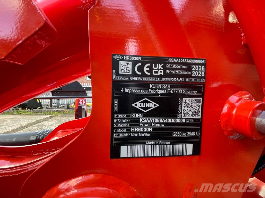 Kuhn HR6030R Varomosios akėčios ir žemės frezos