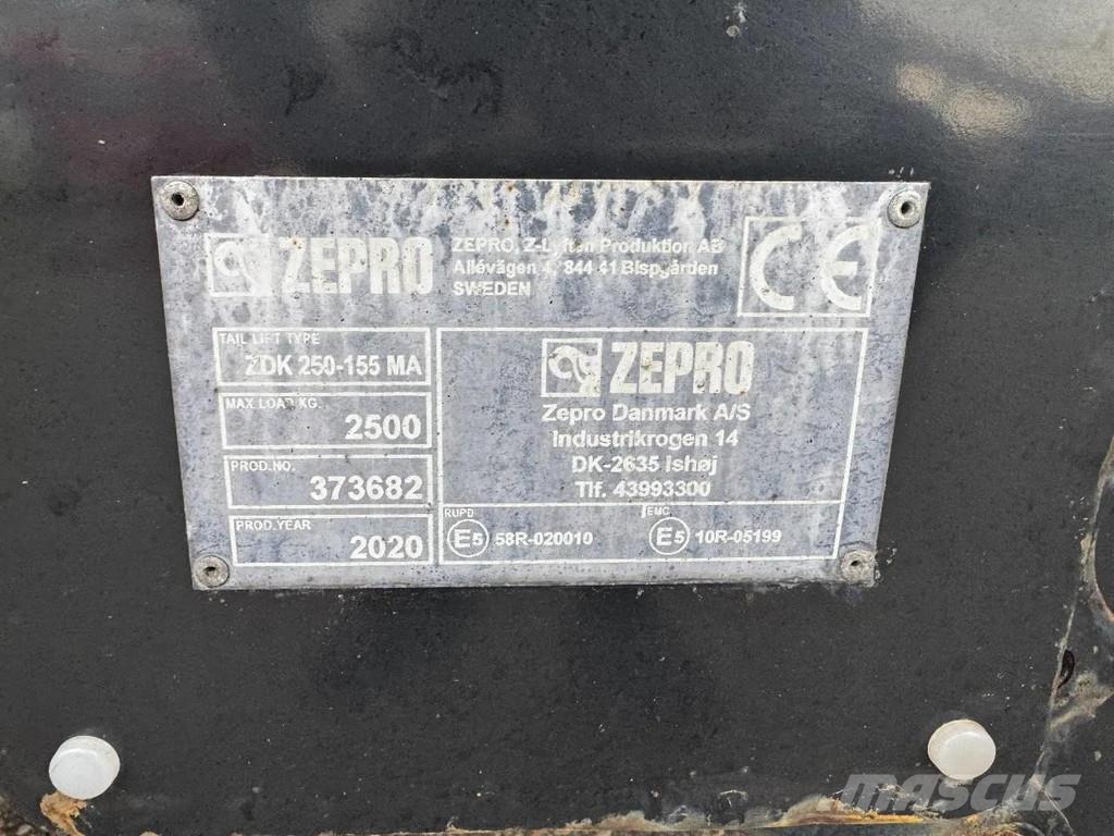 Scania P450 6X2 EURO 6 NGS 2500 KG ZEPRO LOAD LIFT 커튼사이더 트럭