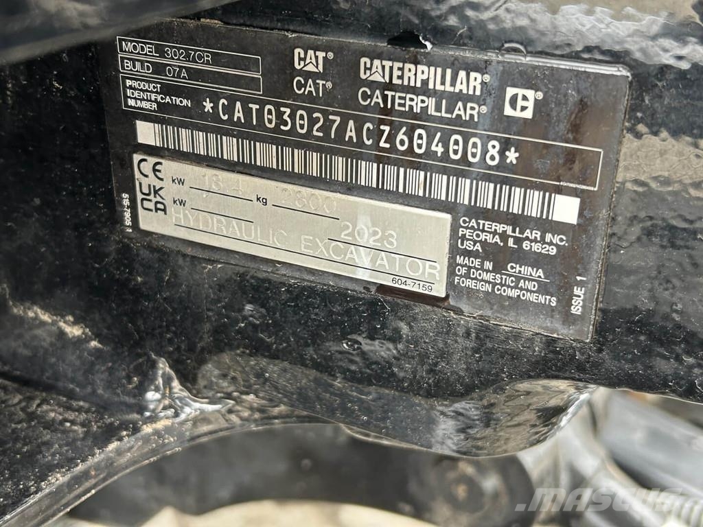 CAT 302.7-07CR Miniescavatori