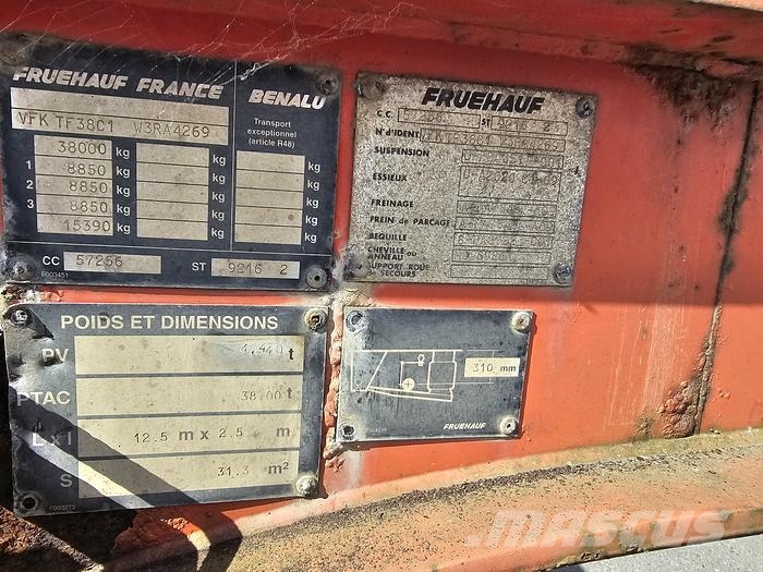 Fruehauf VFK TF 38C1 40 2 X20 SMB DRUM Containerchassis