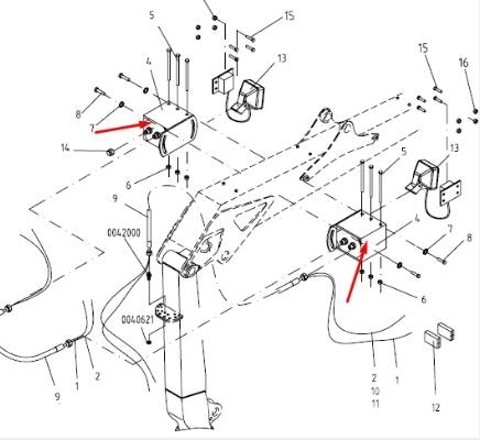 Ponsse OSŁONA LAMPY ŻURAWIA K70/K70+ P11933 – UŻYWANA Other components