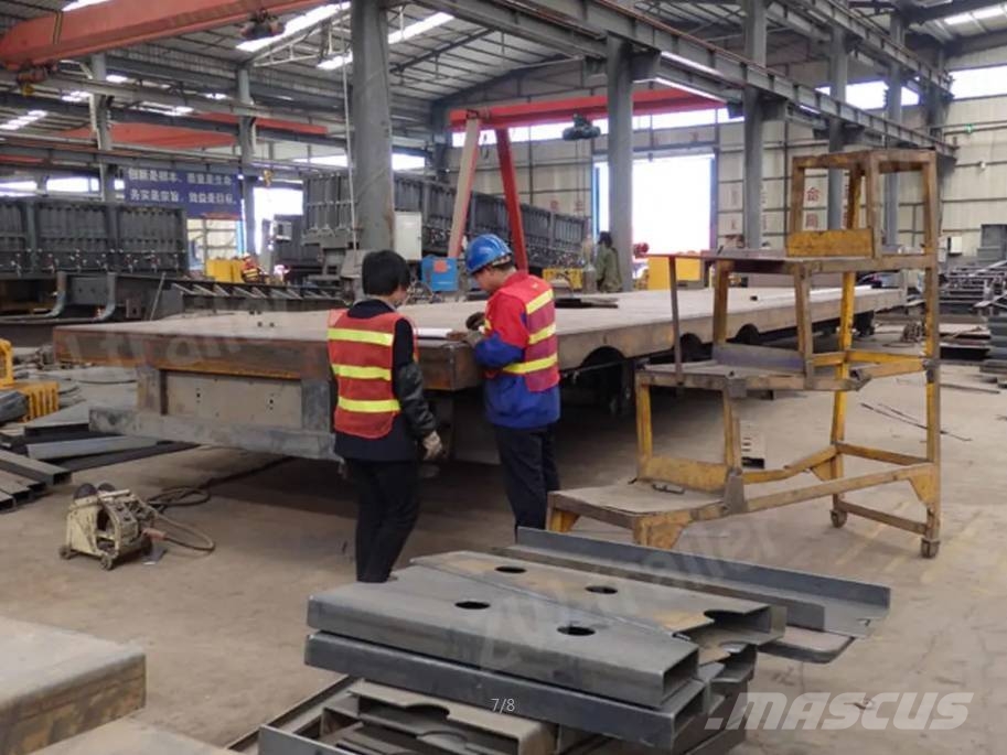 ZW Group 4 axle flatbed container semi trailer Remolques sin carrocería