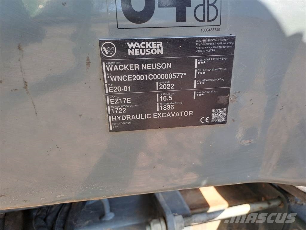 Wacker Neuson EZ17e 履带挖掘机