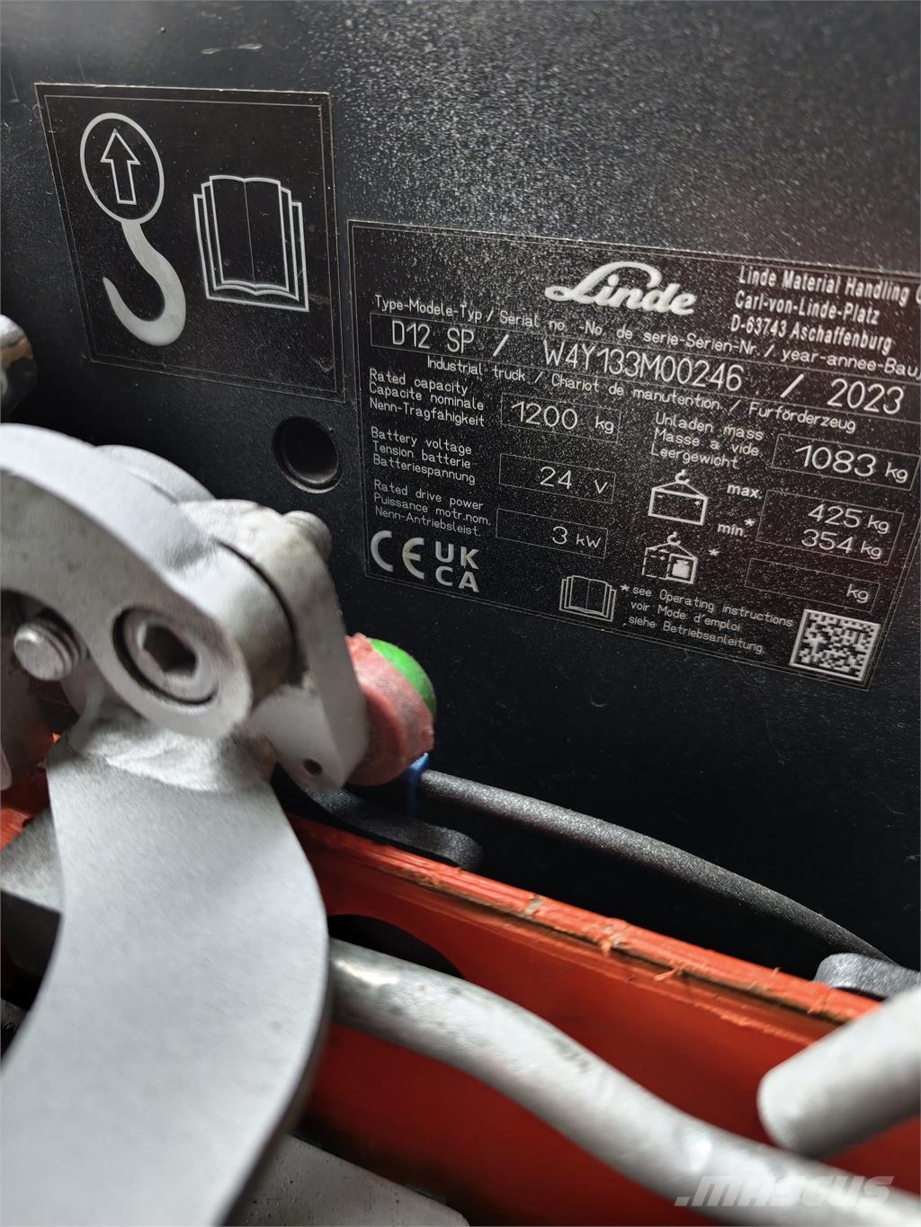 Linde D12 SP Elektromos gyalogkíséretű targoncák