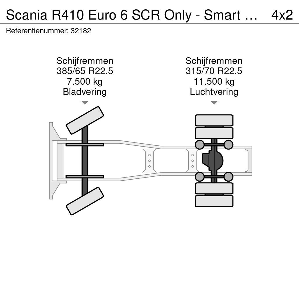 Scania R410 Euro 6 SCR Only - Smart Tacho *NL-Truck* Apk! Sattelzugmaschinen