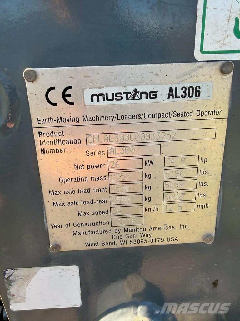 Mustang AL306 Φορτωτές με λάστιχα (Τροχοφόροι)