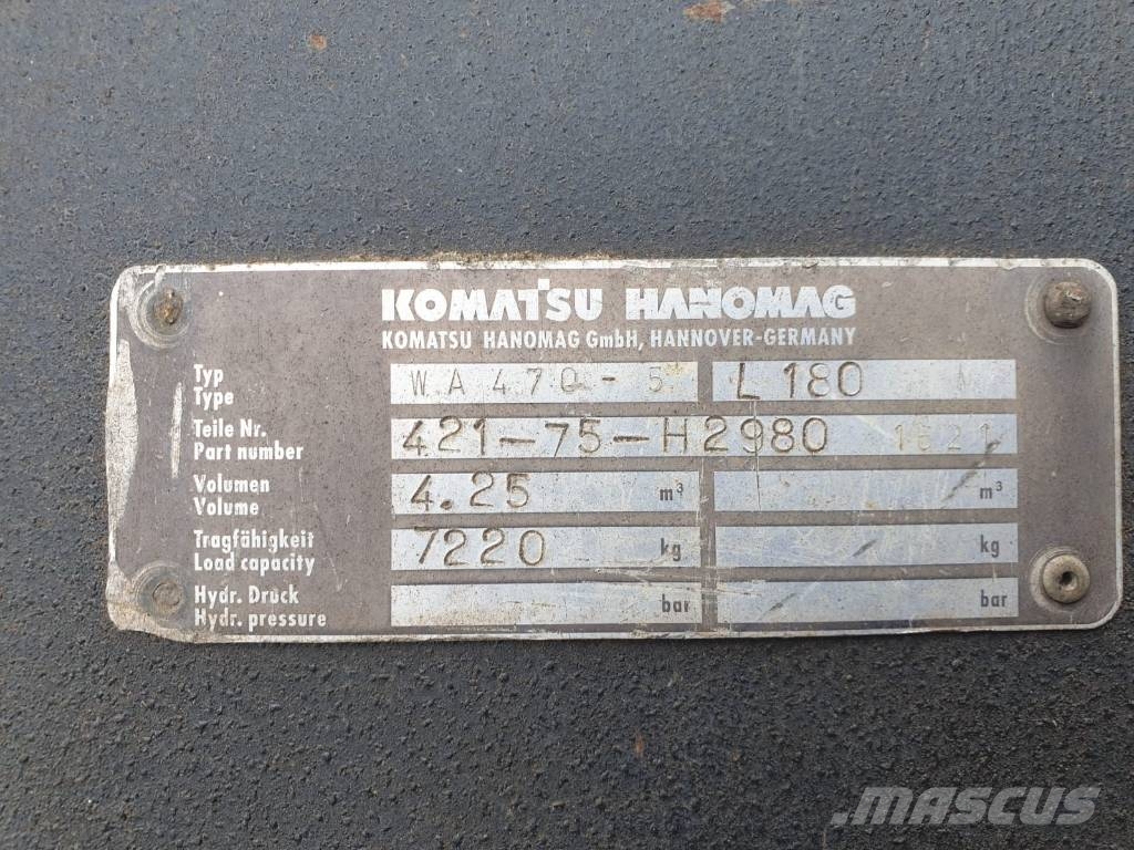 Komatsu Klemmschaufel für WA470 Lopaty
