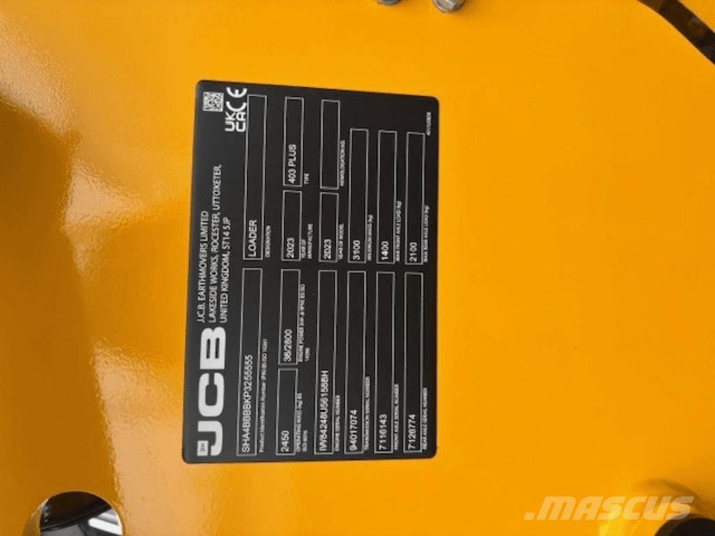 JCB 403 Çok amaçlı yükleyiciler