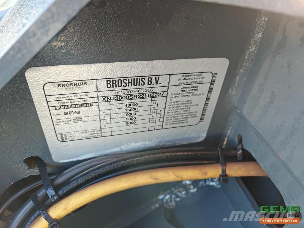 Broshuis MFCC-HD All Connections - GENSET - GenMark only 18 Контейнерни полуремаркета