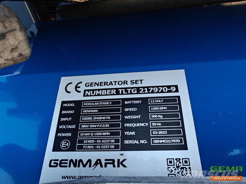 Broshuis MFCC-HD All Connections - GENSET - GenMark only 18 Контейнерни полуремаркета