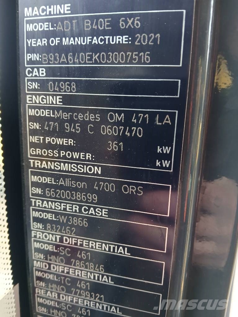Bell B 40 E Camiões articulados