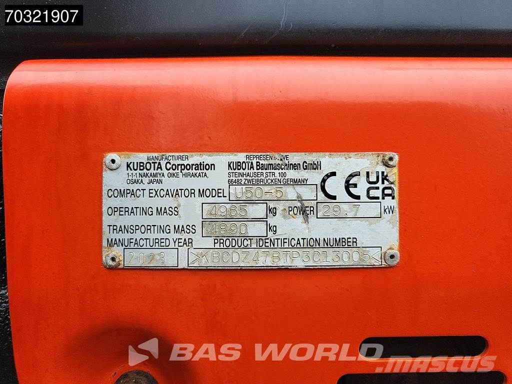 Kubota U50-5 Miniescavatori