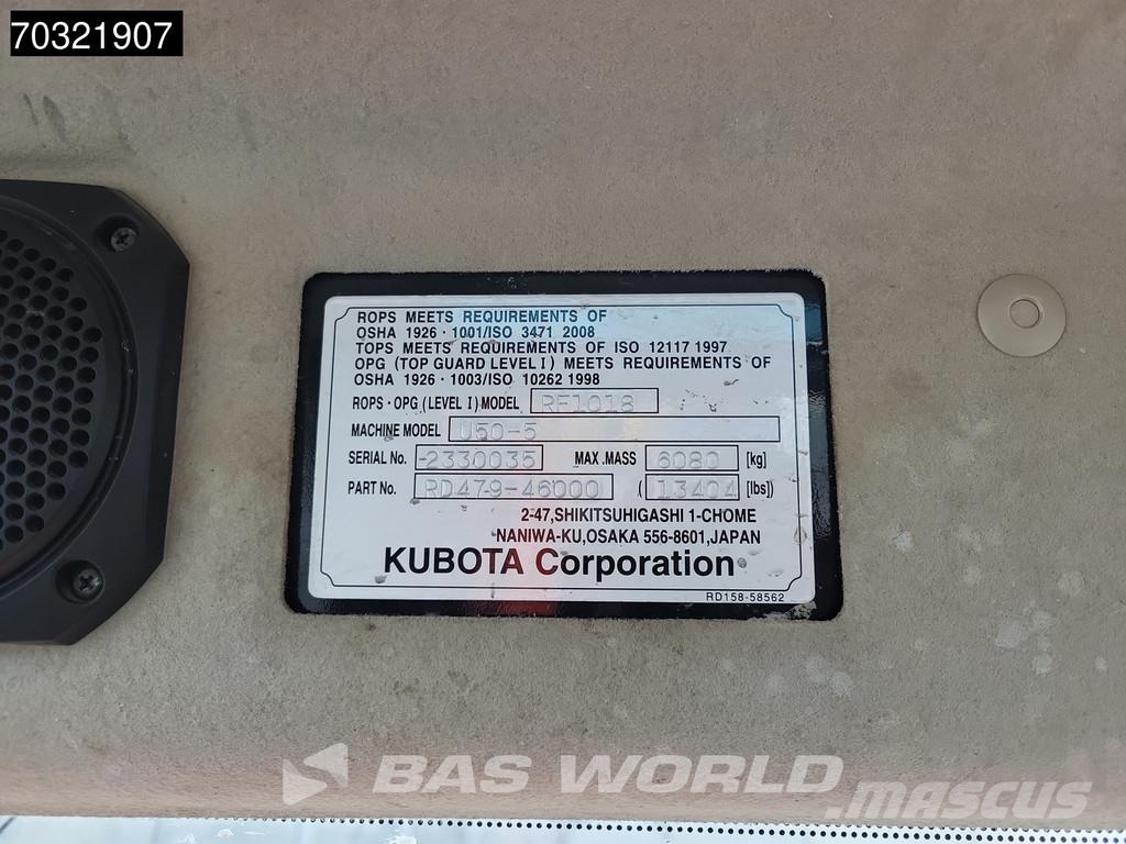 Kubota U50-5 Miniescavatori