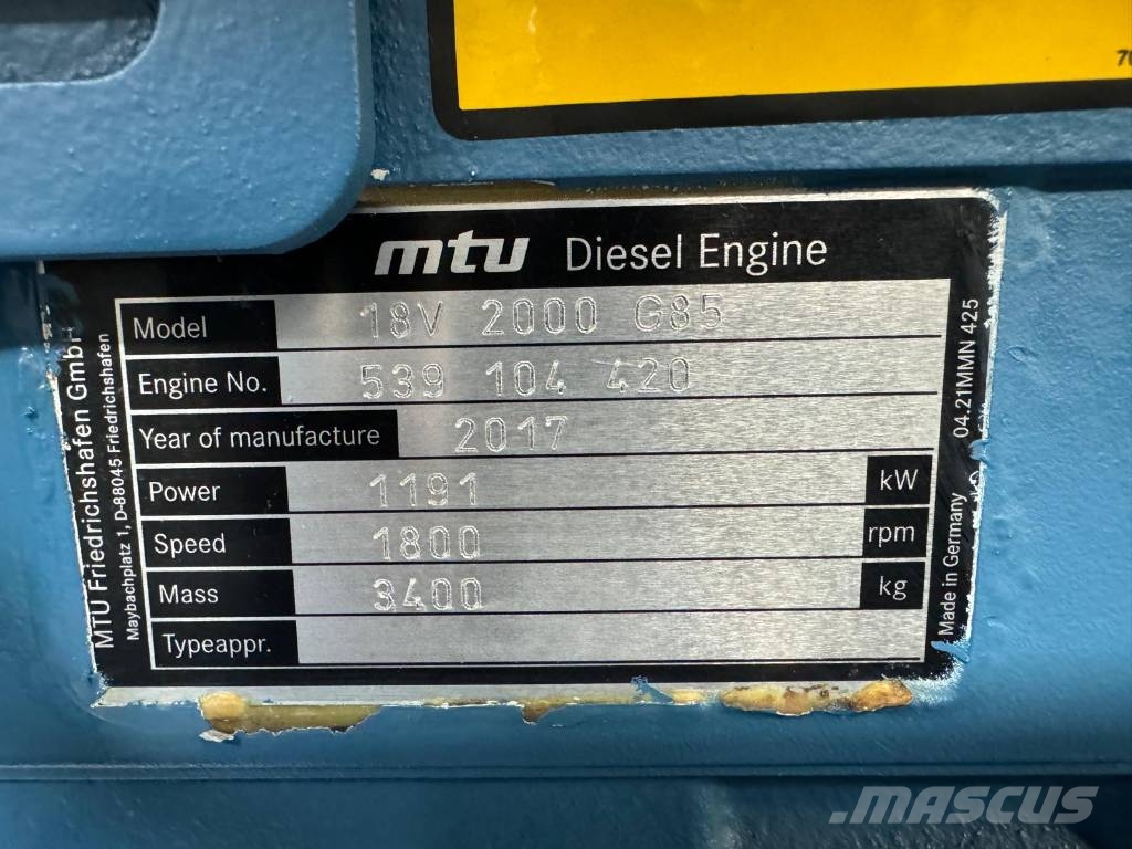 Power generator Stamford MTU 1040kW 柴油發電機