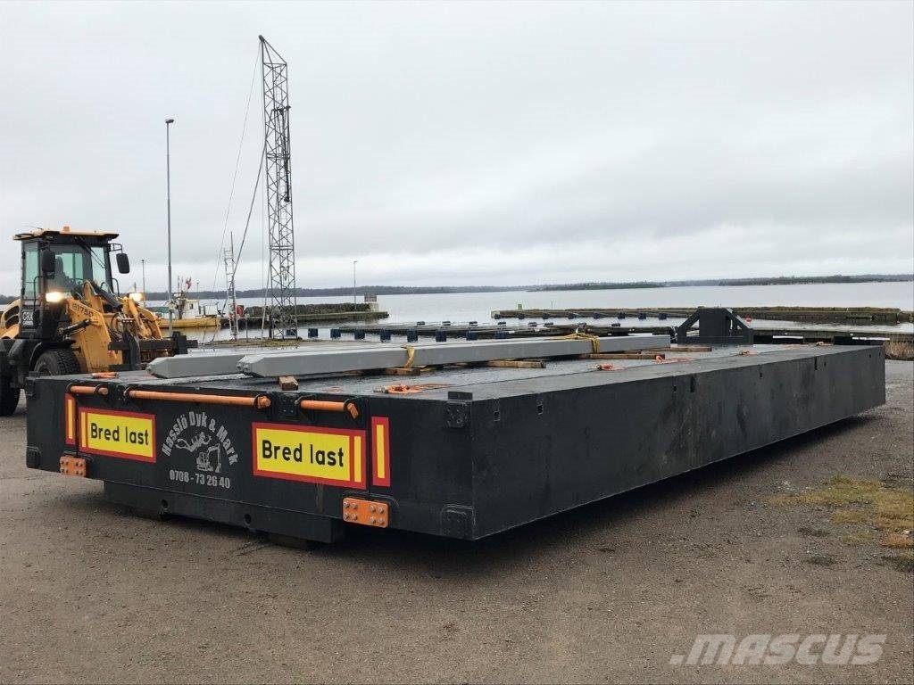 Flexi Barge / Pråm / Ponton 9 meter, nyhet stödben Tööpaadid / pargased