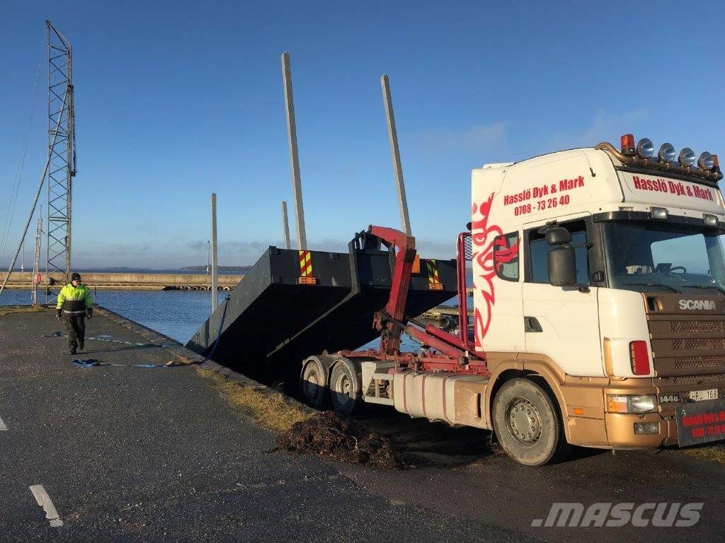 Flexi Barge / Pråm / Ponton 9 meter, nyhet stödben Tööpaadid / pargased