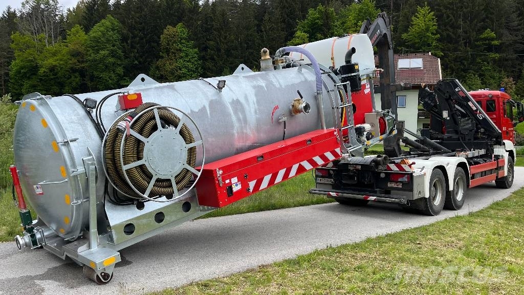 Altro-Tec GmbH Abrollcontainer 10m³ Feuerwehr Wassertank 组合/真空油槽车