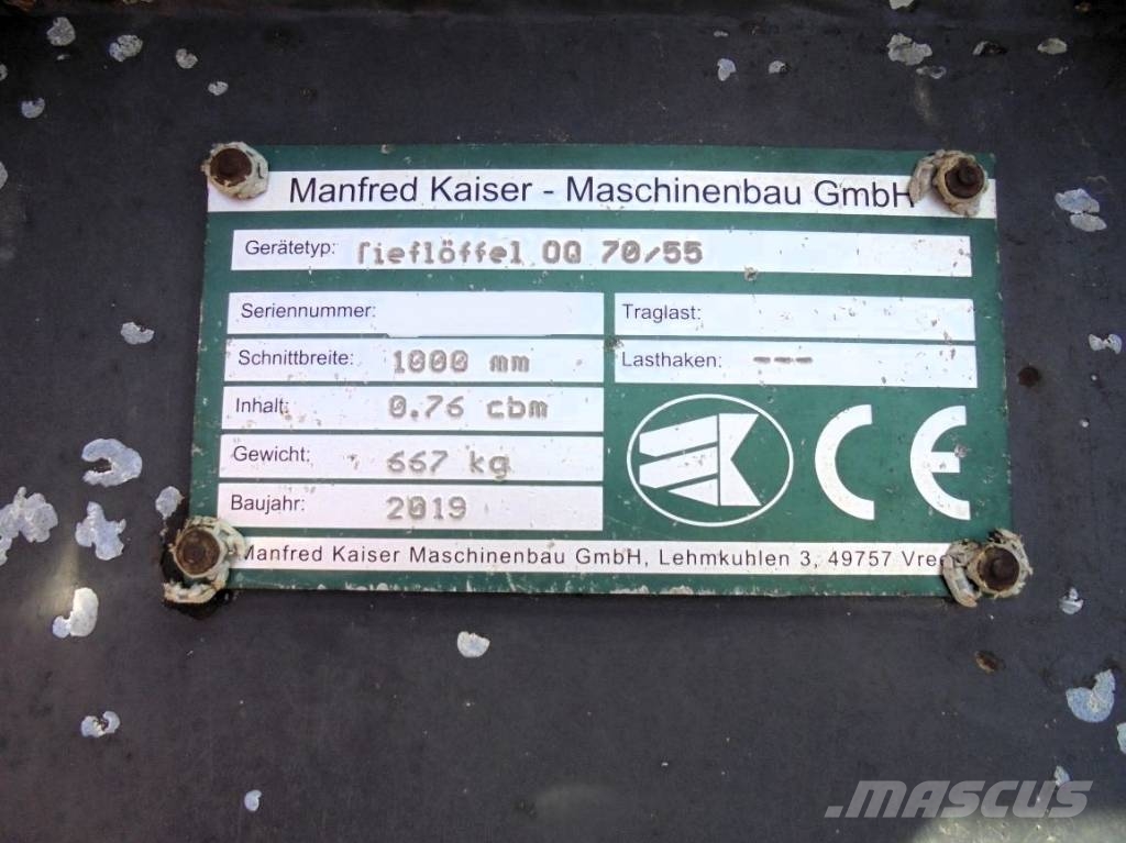 OilQuick Tieflöffel 1.000 mm - OQ 70/55 Tieflöffel