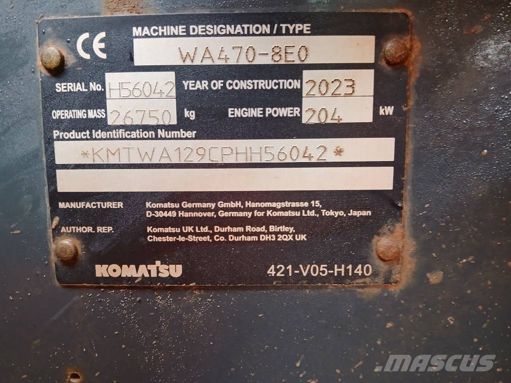 Komatsu WA 470-8 Naudoti ratiniai krautuvai