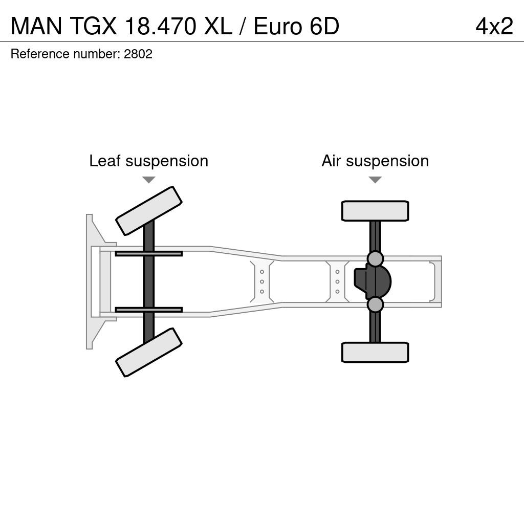 MAN TGX 18.470 XL / Euro 6D Vetopöytäautot