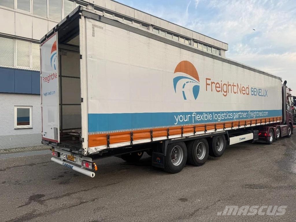 Krone SD 3 AXLE - 1 LIFT AXLE - SLIDING ROOF Curtainsider semi-trailers