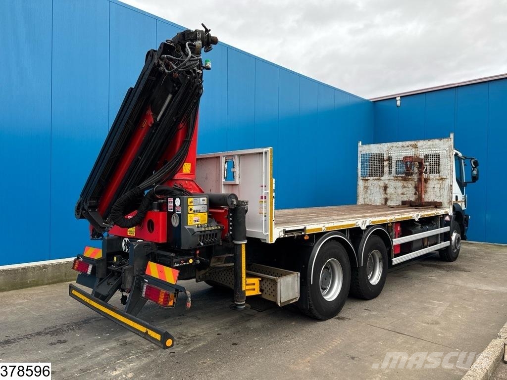 Iveco Trakker 360 6X4, EURO 6, Palfinger, Remote, Steel Platós / Ponyvás teherautók