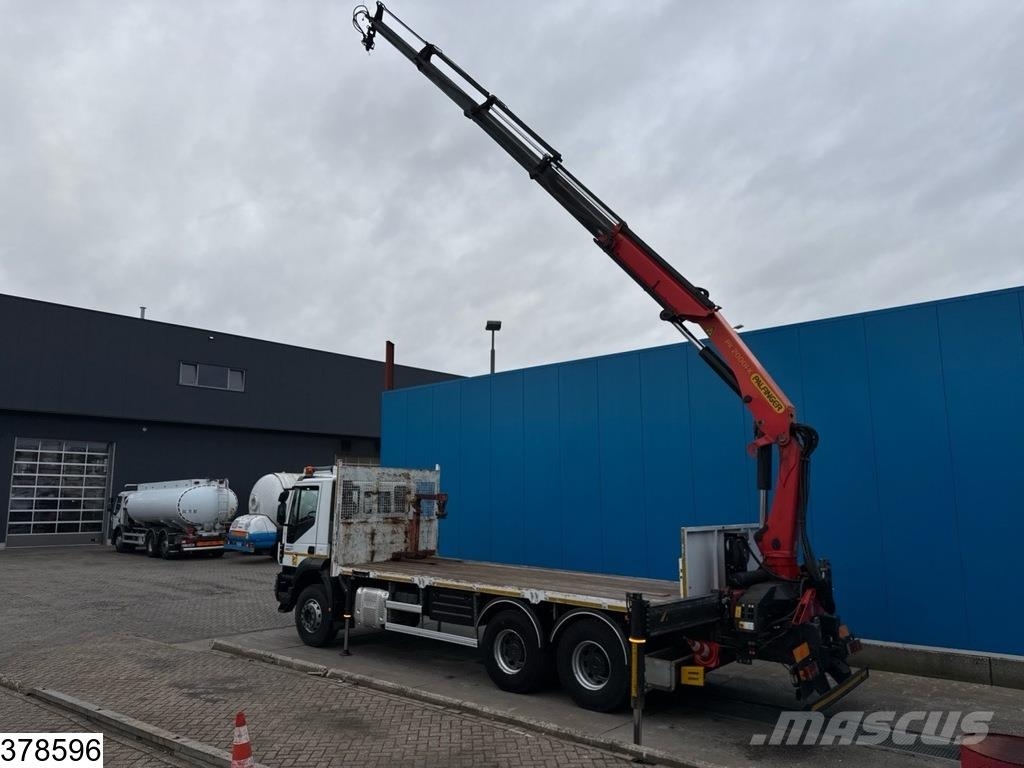 Iveco Trakker 360 6X4, EURO 6, Palfinger, Remote, Steel Platós / Ponyvás teherautók