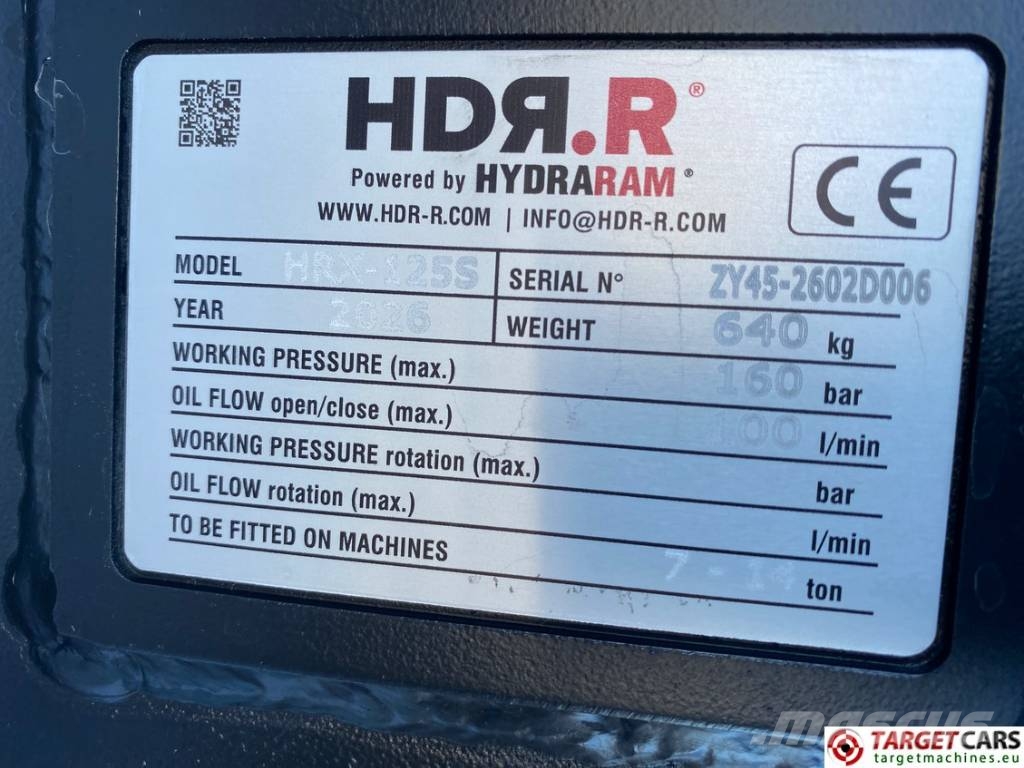 Hydraram HDR.R HRX-125S Hydraulic Excavator Hammer 7~14T Hamers en brekers