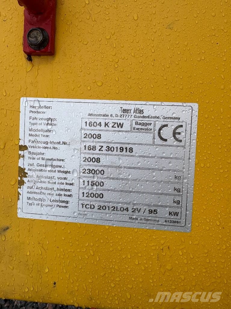 Atlas 1604 KZW Gumikerekes kotrók