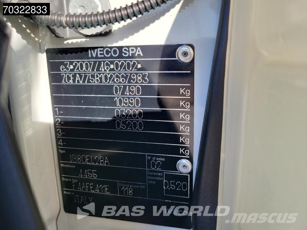 Iveco Eurocargo 75E160 Eurocargo 4X2 Only 11.800 Kms! Ma Camiones de caja de lona