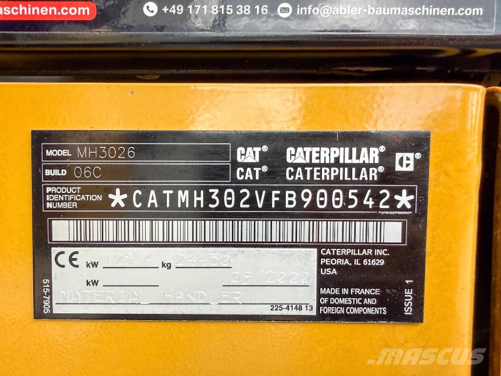 CAT MH3026-06C Umschlagbagger Kamera ZSA Atık taşıma araçları