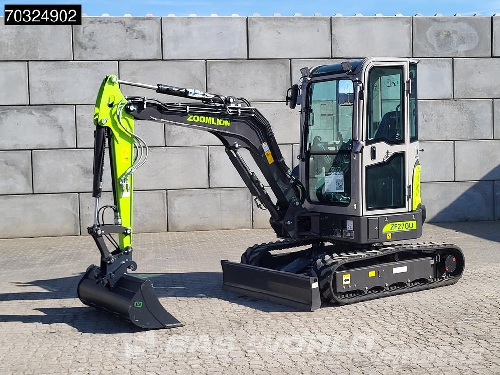 Zoomlion ZE27 GU KUBOTA ENGINE - CW / 3 BUCKETS - CE CERTIF Minigraafmachines < 7t