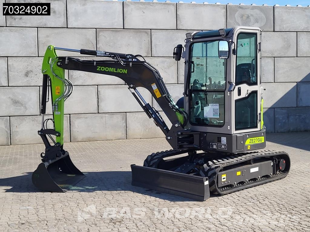 Zoomlion ZE27 GU KUBOTA ENGINE - CW / 3 BUCKETS - CE CERTIF Minigraafmachines < 7t