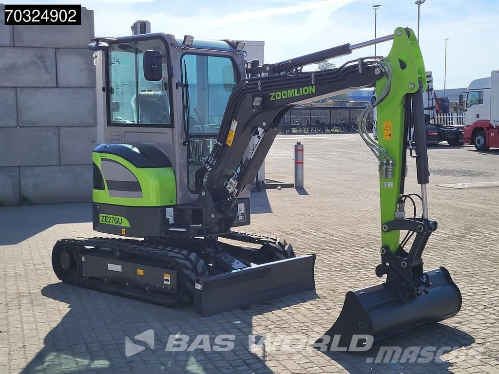 Zoomlion ZE27 GU KUBOTA ENGINE - CW / 3 BUCKETS - CE CERTIF Minigraafmachines < 7t
