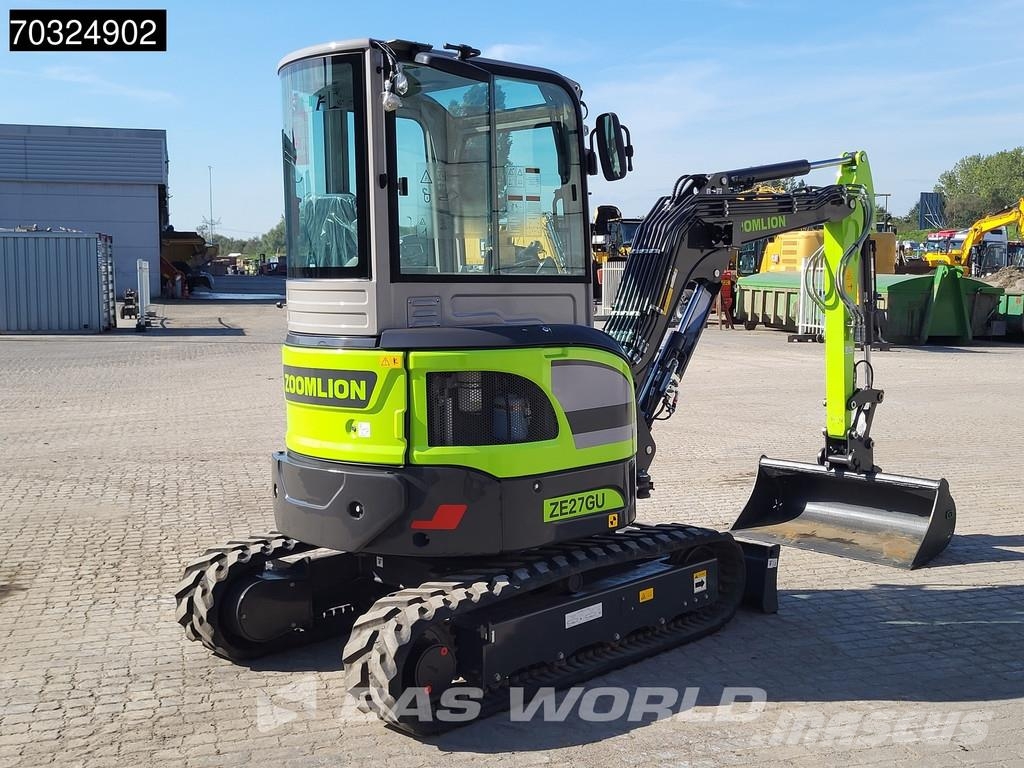 Zoomlion ZE27 GU KUBOTA ENGINE - CW / 3 BUCKETS - CE CERTIF Minigraafmachines < 7t