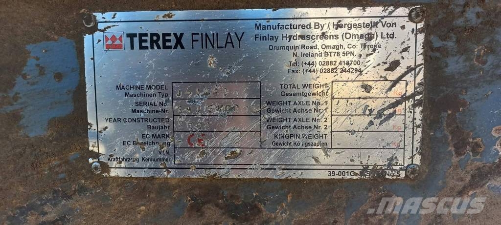 TEREX-FINLAY J-1160 Κινητοί σπαστήρες
